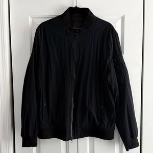 Banana Republic Midnight Black Bomber Jacket